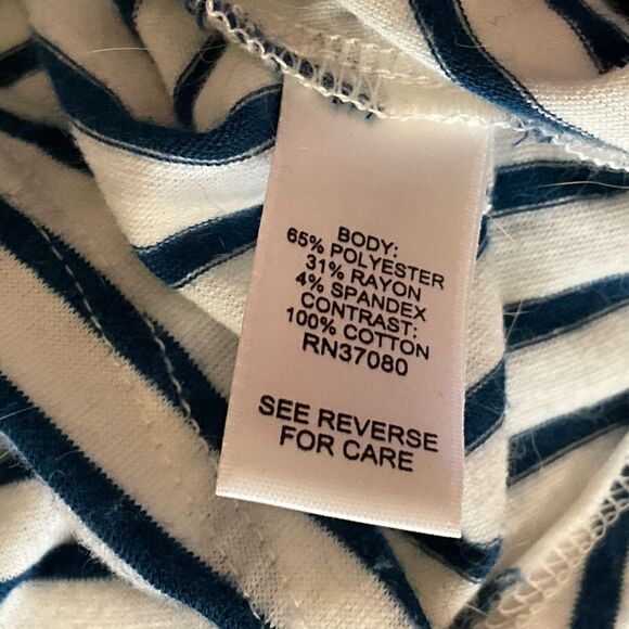 Est. 1946 Sleeveless Nautical Stripe Tank Top with Lace Detail – Size Small - Picture 5 of 7